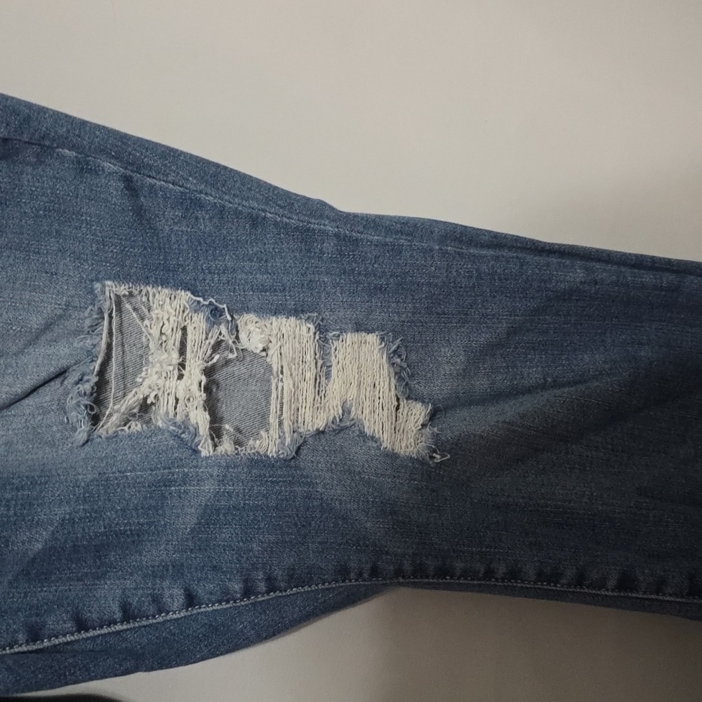 Judy Blue Skinny Fit Women's Jeans Distressed Raw Hem Ankle? Stretch Sz 22W EUC - Picture 5 of 13